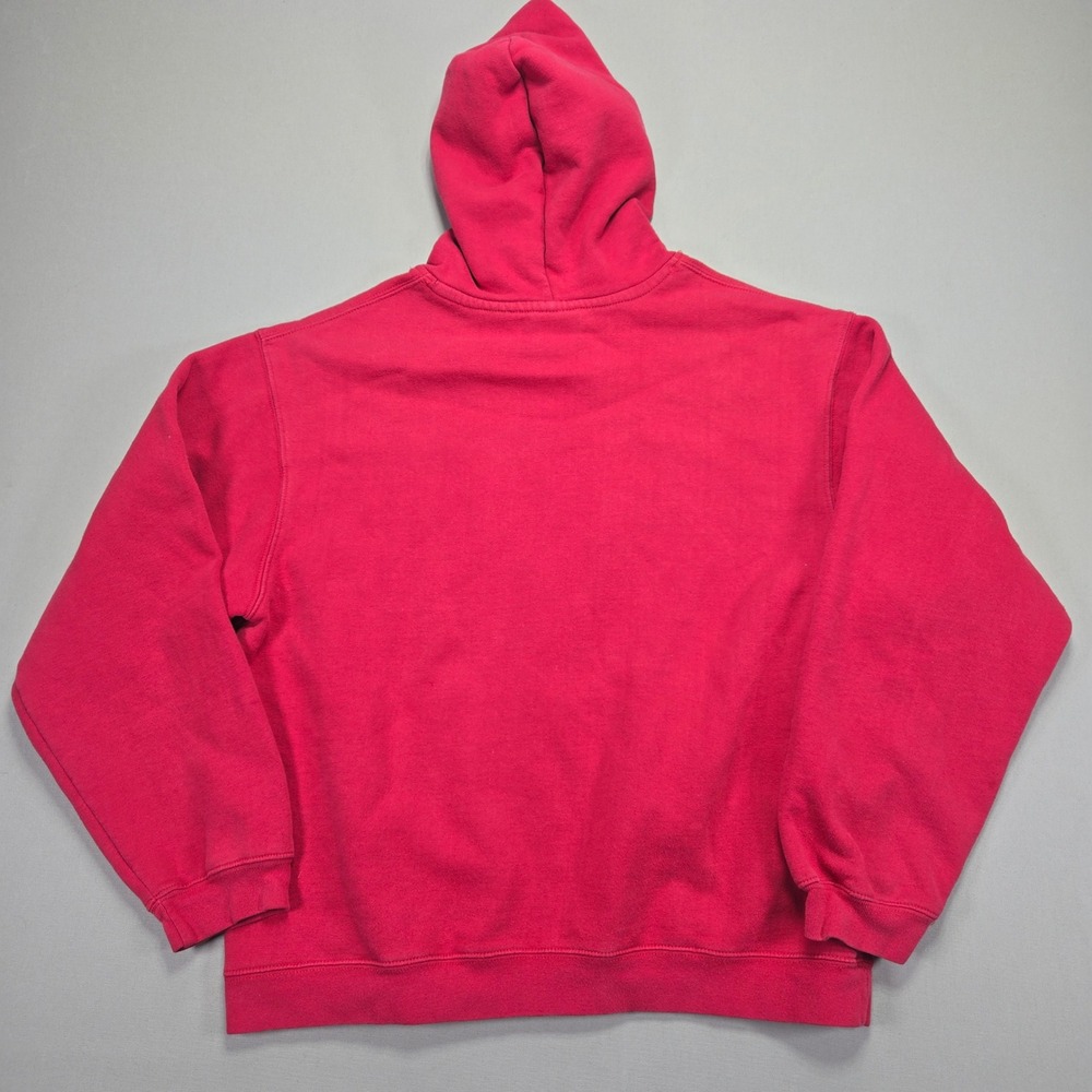 Bulletin Hoodie Stampeders Horse Graphic Red Pullover Mens Size S Fleece Sport - Picture 2 of 7